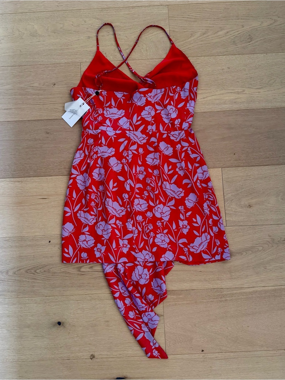 NWT Lovers and Friends Kamala Mini Dress in Red and Purple Floral - Picture 6 of 7
